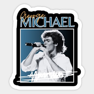 George michael///original retro Sticker